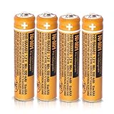 4 Pack HHR-55AAABU NI-MH Rechargeable Battery għal Panasonic 1.2V 550mAh AAA Battery għal Telefowns mingħajr Fili