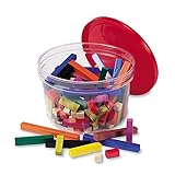 Learning Resources Grupos pequeños de regletas de Cuisenaire de plástico (Set de 155), Color (LER7513)