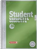 Brunnen 1067174 Bloc de notas Student Premium Duo, portada de calidad con efecto metálico A4