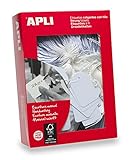 APLI Kids 391 - Pack de 500 etiquetas colgantes, 28 x 43 mm, color blanco