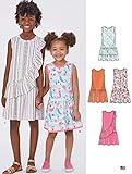 New Look N6630 - Patrones de costura para vestidos de niña y niño, papel, color blanco