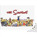 The_Simpsons Puzzle, Puzzle 500 Piezas, Puzzle Animation Cartoon Characters, Puzzle Adultos Niños, Rompecabezas De Calidad 500pcs (52x38cm)