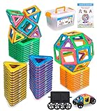 FAOKZE Magnetic Building Blocks 52 Pieces, Magnetic Building Blocks Toys from 3-10 Years Old Girls Boy,Magnetic Block Set is The for Christmas, Children's Birthday.