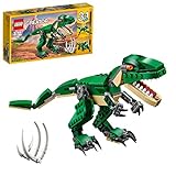 LEGO 31058 Creator 3en1 Grandes Dinosaurios, Pterodáctilo, Triceratops y T-Rex de Juguete para Niños de 7-12 Años, Detalles Cumpleaños para el Colegio