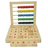 Cuentas coloridas de madera Ábaco Matemáticas Educativas Contando números Bloques Matemáticas Juguetes para Niños