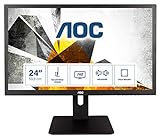 AOC Monitores E2475PWJ - Monitor de 23.6' (resolución 1920 x 1080 pixels, tecnología WLED, contraste 1000:1, 2 ms, VGA), color negro