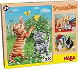 HABA-302638 Puzzle Animales Domésticos Puzle Infantil, Multicolor (302638)
