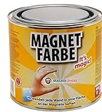 Peinture magnétique Magnosphere 0,5 litre - magnétisée, finition avec de la peinture de n'importe quelle couleur ou motif