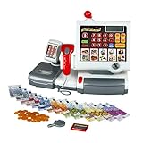 Theo Klein 9356 Toy Cash Register I With Calculator Function and Payment Terminal I Scanner and Scales with light and sound I Toy for Children Aged 3 Years and up