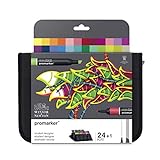 Winsor & Newton ProMarker Pack rotuladores de diseño para estudiantes, multicolor, Diseñador escolar, Set de 24