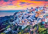 Santorini Island Puzzle 1000 Piezas Aegean Sea Puzles 1000 Adultos Ideas de Regalos