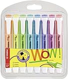 قلم تحديد فلوري رائع من ستابيلو - علبة بها 8 ألوان