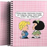 Mafalda 16532612 Colección Mafalda Cuaderno con Espiral, Cuadriculado, Multicolor, A7
