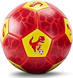 hahaland Balon Futbol Talla 3 para Niños - Pelota Futbol Dinosaurio Balon de Futbol de Ocio con Inflado y Bolsa de Malla, Juguetes al Aire Libre para niños 3+ Años