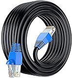 MutecPower Cables CAT6 Impermeables para Exteriores de 30 m - CCA - Cable de Red ethernet para soterramiento Directo - 250 MHz - 30 Metros