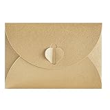 50 pakkett Kraft Paper Envelop, Kreattiv Retro Ħelu Qalb Format Envelop, għal Tieġ, Birthday Party Gift Provvisti (17.5cmx11.5cm)