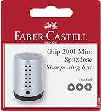 Faber-Castell 183787 Grip 2001 Mini - Sacapuntas simple, color plateado