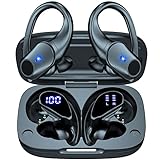 Auriculares Inalambricos Deportivos,Auriculares Bluetooth 5.1 HiFi Estéreo con Micrófono,Cascos Inalambricos Cancelación de Ruido,IPX7 Impermeable,48Hrs de Reproducción