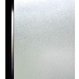 DUOFIRE Віконна вінілова самоклеюча віконна плівка Декоративна матова віконна плівка Безклейна антиультрафіолетова скляна плівка (44.5 см X 200 см, DS001)