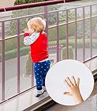 Red de seguridad para niños, Cyiecw Barandillas duraderas Protecciones para niños Seguridad para escaleras interiores Rieles Cunas Balcón, Fácil de instalar y usar para niños Mascotas Juguetes