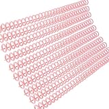 Leepus KW-trio 10 Pieces Plastic 30 Hole Loose Leaf Folders Ring Binding Spines Combs 85 Sheets Capacity for DIY Paper Notebook Album Office School Supplies