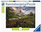 Ravensburger Puzzle 1000 Piezas, Alpes franceses, Nature Edition, Puzzle para Adultos, Rompecabezas Ravensburger de Calidad, Puzzles Paisajes Adultos