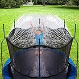 CT Aspersor Trampolín Set,Cama elástica de Jardín Water Play Sprinklers Pipe, Hechos para Sujetar en la Caja de Red de Seguridad del trampolín (15 m)