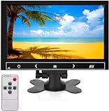 ini monitor, pantalla Raspberry Pi de 7 pulgadas, monitor portátil de 800 x 480 HDMI con VGA / HDMI, botón táctil de apoyo, para oficina, uso doméstico, ordenadores, cajas de TV, DVR, dispositivos