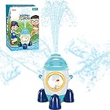 fiouni Rocket - Juguete de Agua con Aspersor para Niños al Aire Libre, Juego de Jardín y Aspersor Regalos para 3 4 5 6 Niños y Niñas