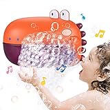 JoyLife boblemaskine til badelegetøj, stille automatisk boblepuster med musikalske børnerim, boblemaskine til småbørn