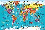 COLLINS CHILDREN'S WORLD WALL MAP: An illustrated poster for your wall