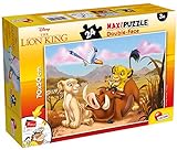 Lisciani- Lion King Puzzle Doubleface Supermaxi Disney Rey León, Multicolor (74105)