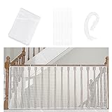 Bailinks Red de Seguridad para niños, 300 CM X 78 CM Balcones, terrazas y balaustradas Protectores de escaleras para niños Niños Mascotas