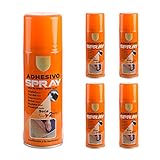 Spray Adhesivo Pegamento en Aesol Cola Spray Multiuso de Secado Rápido Fuerte y Ecológico 200ml(Paquete de 5)