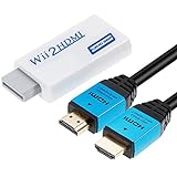Zacro Convertidor de Wii a HDMI Real 720P 1080P HD Salida de Audio Video Adaptador Convertidor con Alta Velocidad Cable HDMI 1M Admite Todos Los Modos de Pantalla de Wii