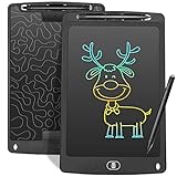 Czemo Tableta de Escritura LCD, 10' Pulgadas Tableta Gráfica ,Portátil Pizarra Electronica Tableta de Dibujo con Botón de Bloqueo Ideal para Niños y Adultos (Rosa) (Negro)