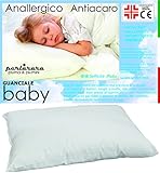PERLARARA - Almohada para Niños 2 Años, Transpirable y Antialérgica - para Bebés de 1 - 2 - 3 año (40 x 60 cm)