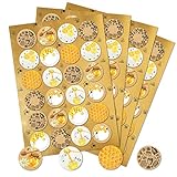 Logbuch-Verlag 96 pegatinas de miel redondas autoadhesivas 4 cm – Pegatinas para vasos de miel para escribir – Pegatinas para miel
