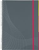Avery España Notizio - Cuaderno para apuntes, encuadernación en espiral, A5, color gris