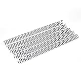 RAYSON Metallic Spiral Binding, 60 Sheet Capacity, 11,1mm, 3:1 Pitch, A4, Black, Pack of 100