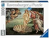 Ravensburger Puzzle 1000 Piezas, Botticelli: El Nacimiento De Venus, Puzzle Arte, Puzzle para Adultos, Rompecabezas Ravensburger de Calidad