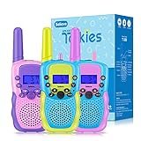 Selieve Toys ສໍາລັບເດັກນ້ອຍຊາຍ ເດັກຍິງ ອາຍຸ 3-8 ປີ, Walkie Talkies Boys Girls 3KM Long Range 2-Way Radio Outdoor Adventures Toys for Girls, ຂອງຂວັນທີ່ເຫມາະສົມສໍາລັບເດັກນ້ອຍຊາຍ ເດັກຍິງອາຍຸ 3-10 ປີ