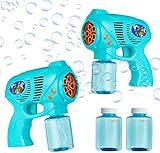 Cheeky Bubbles Maquina Pompas de Jabon, Pomperos para Niños, Pistola Juguete Burbujas para Interior Exterior, Incluye Bote Jabon Pompas, Regalos para Niños (Pack de 2)