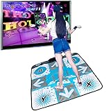 Szlsl88 Dancing Pad para Wii, Juego Baile Danza Revolution Tapete, Anti Deslizante Pie Estampado Danza Manta para Wii