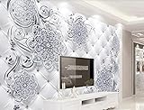 Європейські сріблясті шпалери з рельєфним графічним 3D-пакетом програмного забезпечення Фреска Вітальня Телевізор Шпалери для спальні D Настінні розписи 3D-шпалери Декорація Спальня Вітальня Фреска на диван-400 см × 280 см