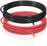 DCSk Cable para vehículos – 1,50 mm² – 5 m – FLRY B asimétrico – 1.50 mm² – Cable de Coche Trenzado – Set de Color Rojo/Negro – 1 50 mm2