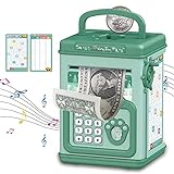 Guardiola infantil electrònica colla amb contrasenya de música, caixa de diners per a bitllets, monedes, caixa forta de joguina, regals d'aniversari per a nens i nenes