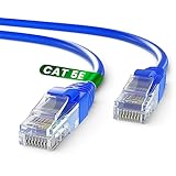 Mr. Tronic Cable Ethernet Cat 5E De 5m, Cable de Red LAN Con Conectores RJ45 Para una Conexión a Internet Rápida & Fiable - Cat5E Cable de Conexión AWG24 | Internet Cable UTP CCA (5 Metros, Azul)