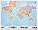 Grupo Erik Editores Mini poster World Map 40 x 50 150 gr