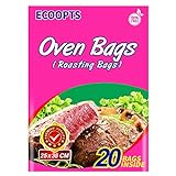ECOOPTS Store ovnposer til bageovne til kød, skinke, skaldyr, grøntsager, 20 poser (25,4" x 38,1")...